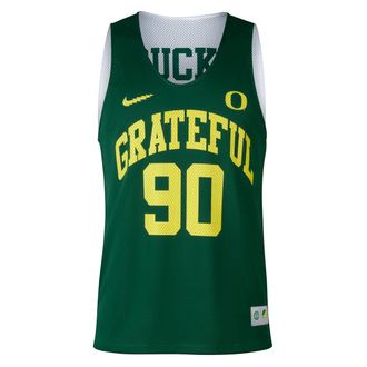 Nike Mens Grateful Ducks Reversible Basketball Practice Jersey in Green | NIKGD040SS26-GRN