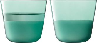 LSA Arc Contrast Set of 4 Tumblers in Teal at Nordstrom