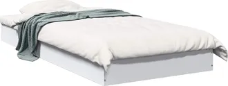 vidaXL Estructura De Cama De Suelo Blanco 80 X 200 Cm Vidaxl
