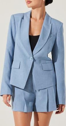 ASTR the Label Artice Blazer in Blue at Nordstrom Rack, Size X-Small