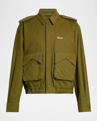 424 Logo Cotton Pilot Jacket