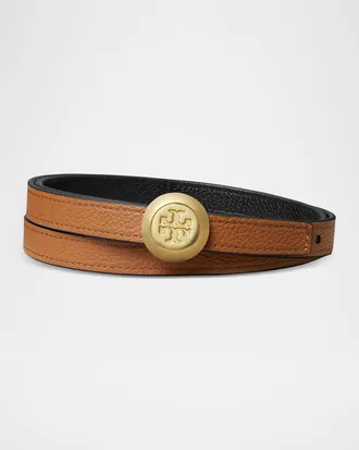 Tory Burch Romy Reversible Leather Belt