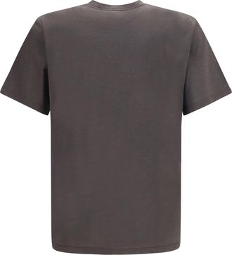 Saint Laurent Mens Silk And Cotton Cassandre T-Shirt Ebony T-Shirts Polos