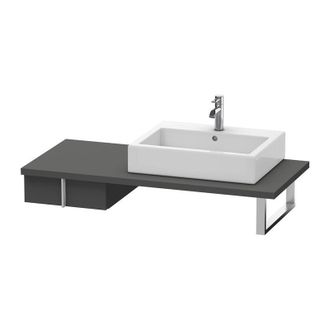 Duravit Duravit Vero Armario Bajo Para Consola, 6567, 1 Caj&oacute;n, 400 Mm, Color (frente/cuerpo): Grafito Mate Decoraci&oacute;n - Ve656704949