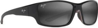 Maui Jim Local Kine 810-07E - Heren - Zonnebrillen - Zwart - 61 MM - Nylon - Accessoires