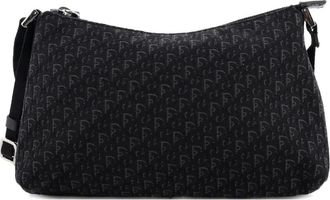 Dior Vintage Trotter Pochette Shoulder Bag Diorissimo Canvas Small hobo bag - Zwart