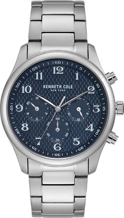 Kenneth Cole KC51055002 Mens Dress Sport Watch - Silver - One Size