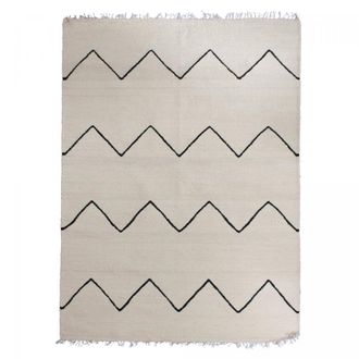 Un amour de tapis Alfombra bereber de lana tejida a mano, beige 160x230
