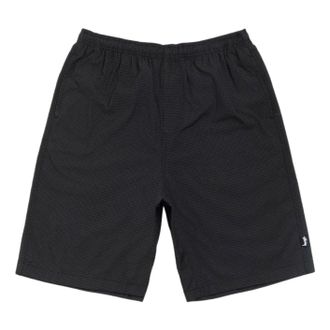 St&uuml;ssy Baggy Seersucker Beach Short Black 112365-BLAC