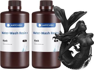 OEM Resina Lavable Con Agua, Tiempo De Exposici&oacute;n R&aacute;pido, F&aacute;cil Limpieza Por Parte Del Usuario, Color Negro, 2 Kg