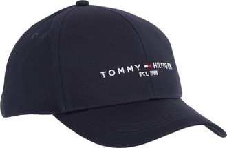 Tommy Hilfiger Baseball Cap TOMMY HILFIGER, blau (marine), Baumwolle, unifarben, Basic, Caps Baseball Cap
