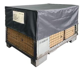 Quick-Star 10x Caja De Palet Cubierta De Palet 125x85x50cm Gris Pe Tela Cubierta Protectora Lona Cubierta Antipolvo Con Bolsa De Env&iacute;o