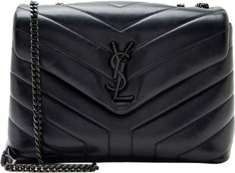 Saint Laurent Matelass&eacute; Monogram Loulou Chain Small Shoulder Bag (Authentic Pre-Loved)
