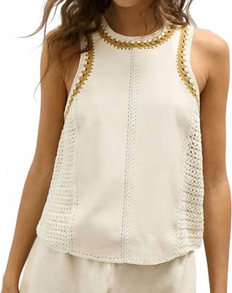 M&eacute;lissa Nepton Celeste Tank Top In Cream