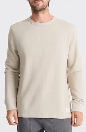 Roark Well Worn Cotton Blend Thermal Sweatshirt in Fossil at Nordstrom Rack, Size Xx-Large