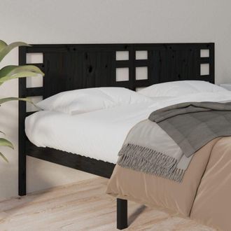 Les Tendances Les Tendances - Furniture Limited - Cabecero De Cama Madera Maciza De Pino Negro