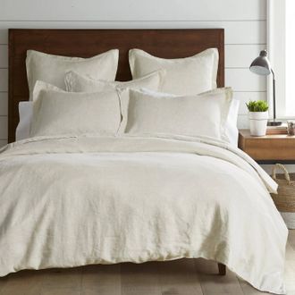 Levtex Washed Linen Duvet Cover In Natural
