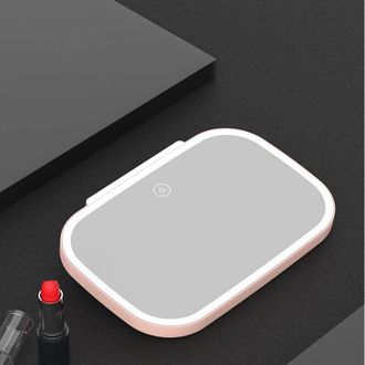 OEM Espejo De Maquillaje Con Iluminaci&oacute;n Led Y Pantalla T&aacute;ctil Para Interiores De Coche: Iluminaci&oacute;n Y Espejo Pr&aacute;cticos Para Llevar Contigo, Se Acopla F&aacute;c