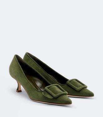 Manolo Blahnik Salones Maysale de ante