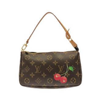 Louis Vuitton Monogram Cherry Brown Coated Canvas Pochette Pouch (Pre-Owned)