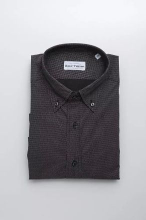 Robert Friedman Black Cotton Mens Mens Shirt