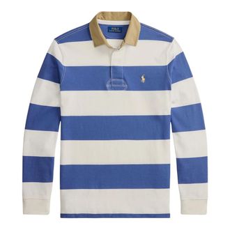 Ralph Lauren Striped Rugby Polo - male - Ralph Lauren - Polo Shirts - Multicolor - S - Tops