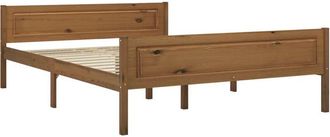 vidaXL Vidaxl - Bed Frame without Mattress Solid Pinewood Honey Brown 120x200 cm