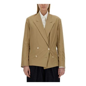 Dries Van Noten Caplana 8255 W.w. Shirt - female - Dries Van Noten - Blazers - Beige - M - Jackets