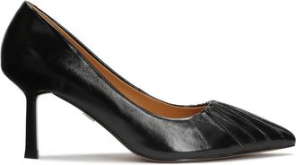 Kazar Zwarte pumps met een vouw - Dames - Pumps - Zwart - 36 EU - Leer - Schoenen