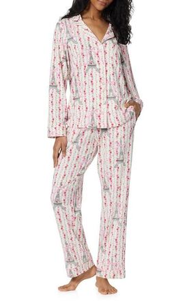 Bedhead Pajamas Print Stretch Cotton Pajamas in Fleur De La Tour at Nordstrom, Size Xx-Small