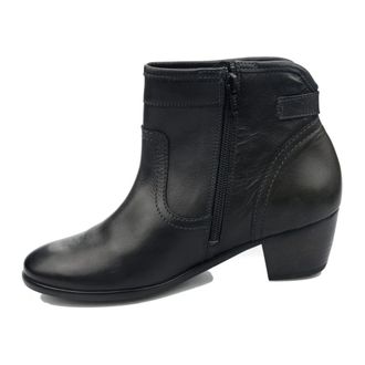 Mephisto Stijlvolle Dames Enkellaars - Dames - Laarzen met Hak - Zwart - 37 EU - Schoenen