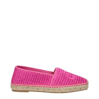 Max Mara Weekend Damens Stoff-Espadrillas Fuchsia/Orchidee