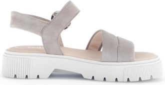 Gabor Platform Sandaal - Dames - Sandalen - Grijs - 36 EU - Schoenen