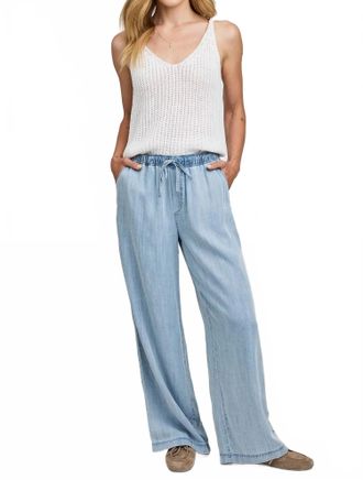 Gentle Fawn Camille Wide Leg Pant In Light Blue