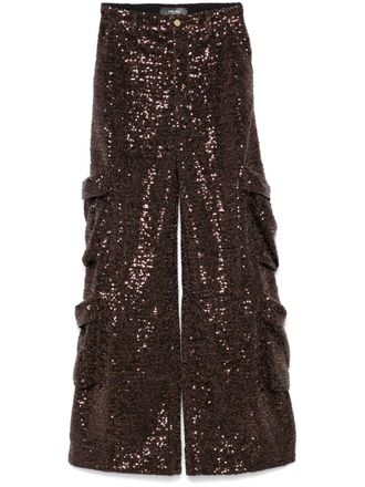 Amiri sequin cargo pants - Brown