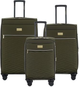Isaac Mizrahi New York Monroe Softside Lightweight Expandable 3-Piece Luggage Set