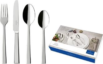 Villeroy & Boch Servizio di posate in acciaio inox da 68 pezzi - 12-6350-9081 - villeroy-boch