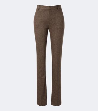 Ralph Lauren Collection Pantaloni regular in lana, seta e cashmere