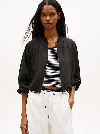 Tommy Hilfiger Logo Tape Water Repellent Bomber Jacket