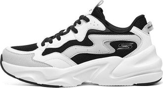 Skechers (WMNS) Skechers Bobs Bamina Shoes White Black Grey 117366-WBK