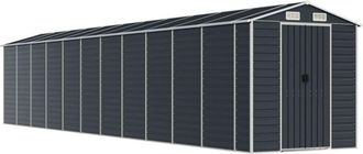 vidaXL Cobertizo De Jard&iacute;n Acero Galvanizado Antracita 191x980x198 Cm Vidaxl