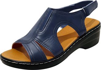 Generic Womens Sandals, Summer Sandals with Heel, Casual Sandals, Slingback, Roman Sandals, Comfortable Leather Summer Shoes, Soft Sole, Casual, Open Toe, Wom