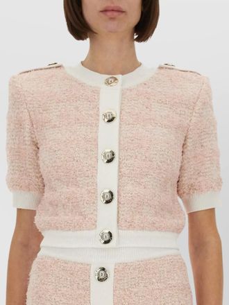 Balmain cropped tweed cardigan