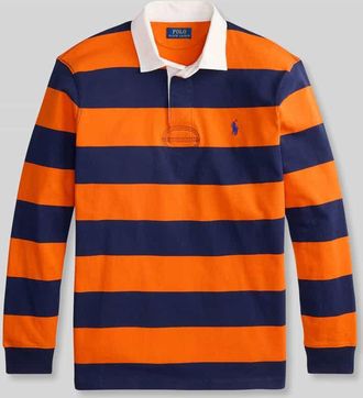 Polo Ralph Lauren Regular Fit Sweatshirt aus reiner Baumwolle Modell LS RUGBY M3 in Orange, Gr&ouml;&szlig;e XXL