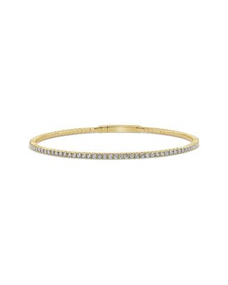 Sabrina Designs 14K 1.57 Ct. Tw. Diamond Flexible Bangle Bracelet