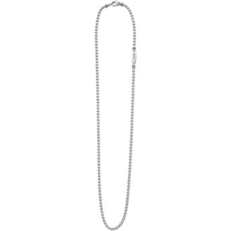 Lagos Mens Signature Caviar Sterling Silver Beaded Ball Chain Necklace at Nordstrom, Size 20