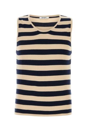 Gimaguas Embroidered Cotton Leo Tank Top