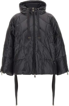Elena Miro Jassen, Dames, Zwart, L, Nylon, Nylon Puffer Jacket