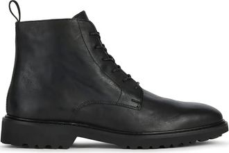 Geox Cannaregio lace-up boots - men - Cotton/Bovine Leather/Microfibre/Bovine Leather/Rubber - 44 - Black