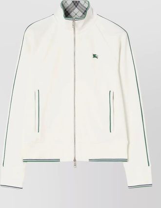 Burberry striped funnel-neck sweatshirt